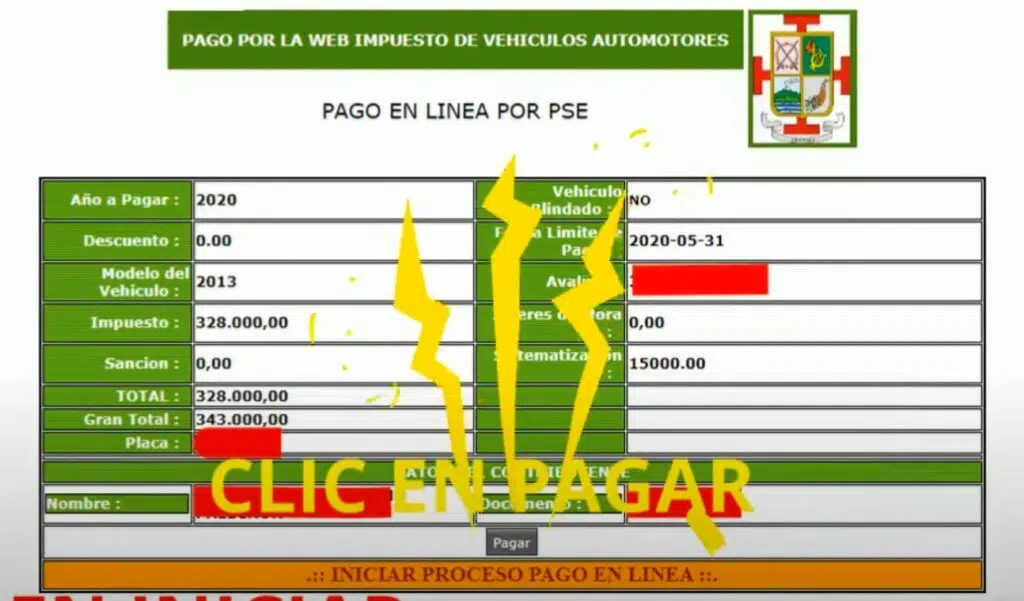 Impuesto Vehicular Cauca Pagar