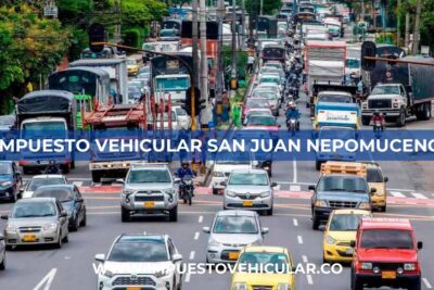 Impuesto Vehicular San Juan Nepomuceno (Bolívar)