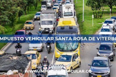 Impuesto Vehicular Santa Rosa de Viterbo (Boyacá)